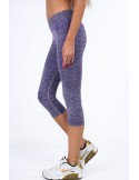 Purple 3/4 fitted sports leggings MR81183 - Online store - Boutique